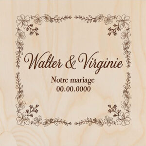 Plaque de bois 30*30cm Epaisseur3mm à personnaliser