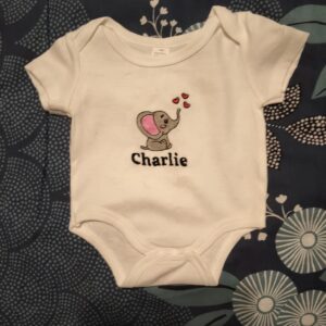 Body thème élephant brodé