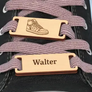 Bijou de chaussure en bois – 100 % personnalisable (Lot de 2)