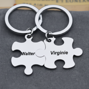 Porte clé puzzle duo