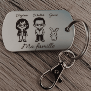 Porte clef famille